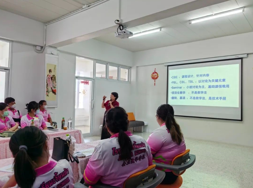 格乐大学中国国际语言文化学院师生一行到访健华中学进行讲座