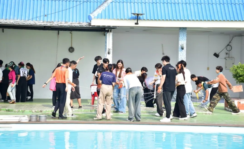 泰国格乐大学成功组织2023 学年学生领导力训练营项目和总结教育行政组织运作成果的研讨会