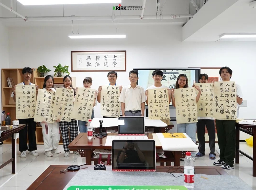 广东行精彩继续！泰国格乐大学学子第二组研学营走进广财名师讲堂，体验传统文化魅力